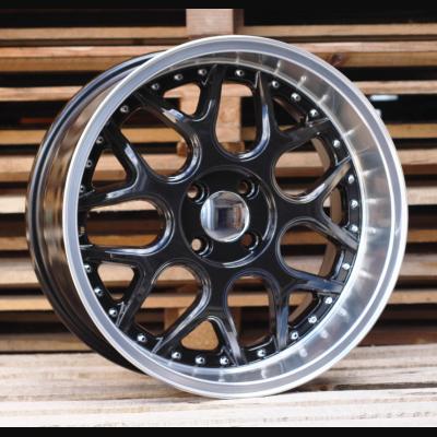 Wheel R17x8.5J  3X112  ET  20  57.1  FR762  Black+Polished Lip (BLPL)  For SMART  (R)  (BRABUS Style (AKC 60 Eur)Front+Rear)