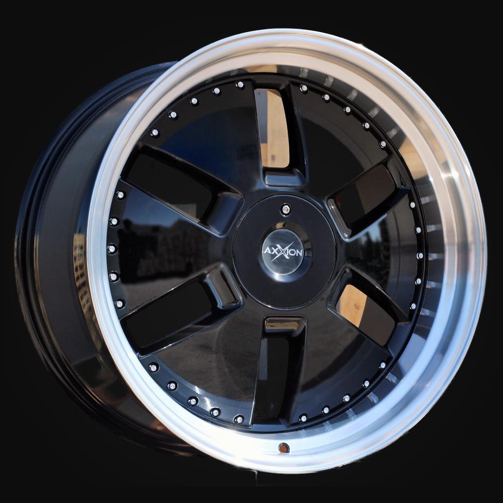Ratlankis R21x9J  5X112  ET  40  66.6  AT674  (LU1831)  Black+Polished Lip (BLPL)  For MER  (K3)  ((AKC 150 Eur)MONOBLOCK Rear+Front)