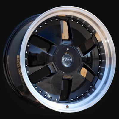 Ratlankis R21x9J  5X112  ET  40  66.6  AT674  (LU1831)  Black+Polished Lip (BLPL)  For MER  (K3)  ((AKC 150 Eur)MONOBLOCK Rear+Front)