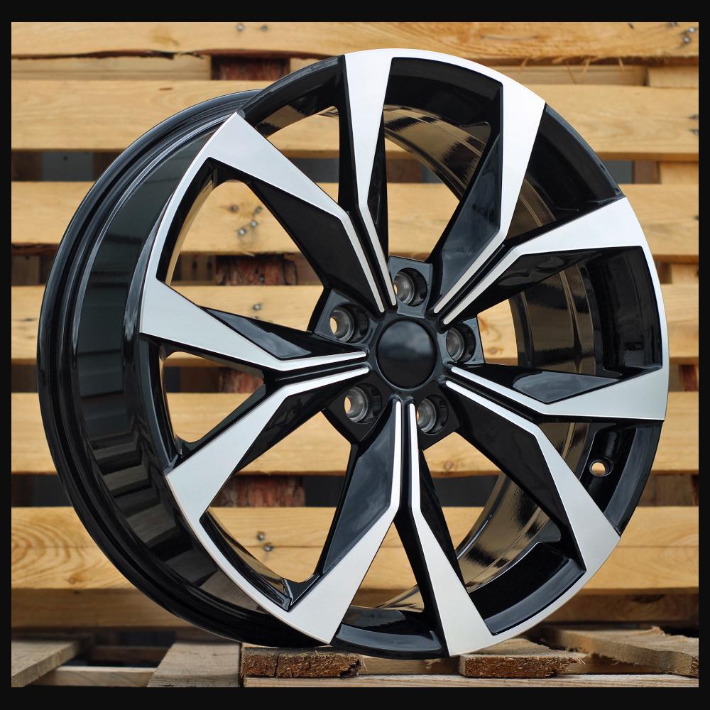 Wheel R18x7.5J  5X112  ET  45  57.1  I5627  Black Polished (MB)  For SKODA  (Z5)  (Karoq New Model)