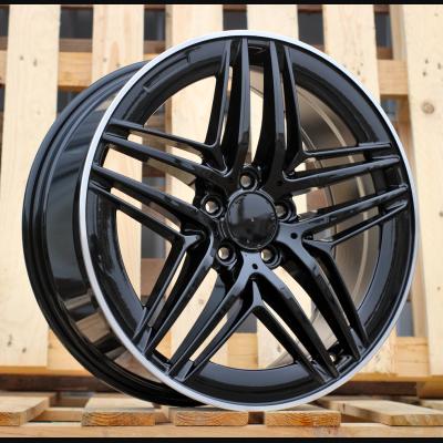 Wheel R19x8J  5X112  ET  52  66.6  IN3517F  (FBX443)  Black+Polished Lip (BLPL)  For MER  (P1)  (HYBRID FORGED V-Class/Vito (max 1075kg))