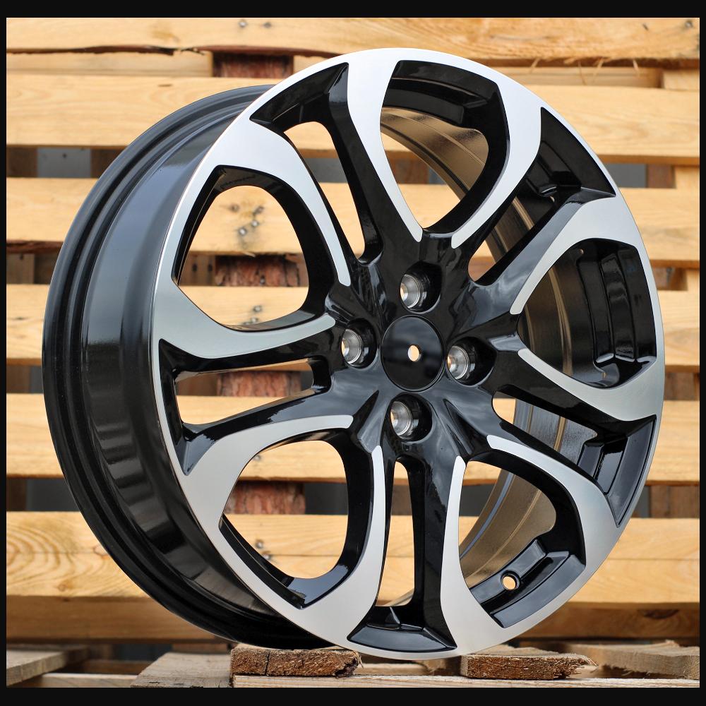 Wheel R17x6.5J  4X100  ET  45  60.1  L1650  Black Polished (MB)  For RACIN  (P1)