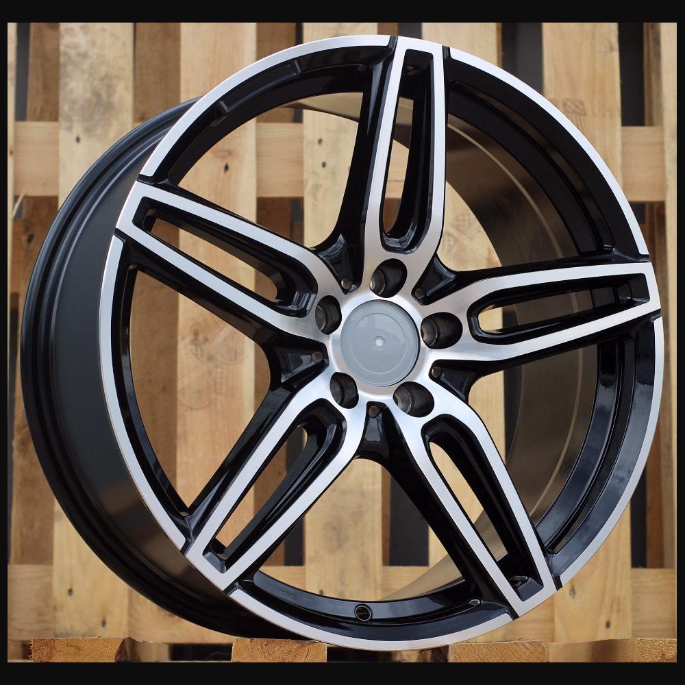 Wheel R18x8J  5X112  ET  43  66.6  XE225  (BK5434)  Black Polished (MB)  For MER  (K2+P)