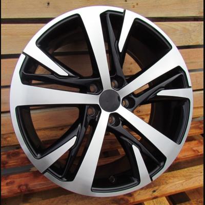 Wheel R18x7.5J  5X108  ET  42  65.1  XE390  Black Polished (MB)  For PEUG  (P1)
