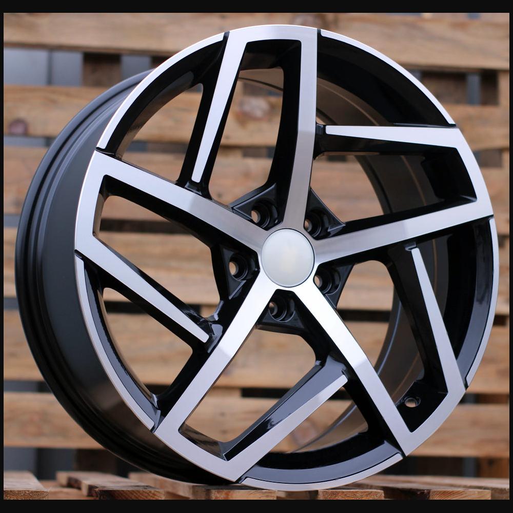 Wheel R19x8J  5X112  ET  45  57.1  XE442  (BK5717)  Black Polished (MB)  For VW  (K4)  ((AKC 85 Eur))