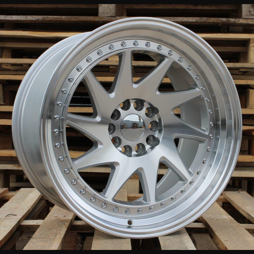 Wheel R20x11J  5X120  ET  25  74.1  XFA39  Silver+Polished Lip (SP)  For RACIN  (K4)  ((AKC 110 Eur) Style ROTIFORM)