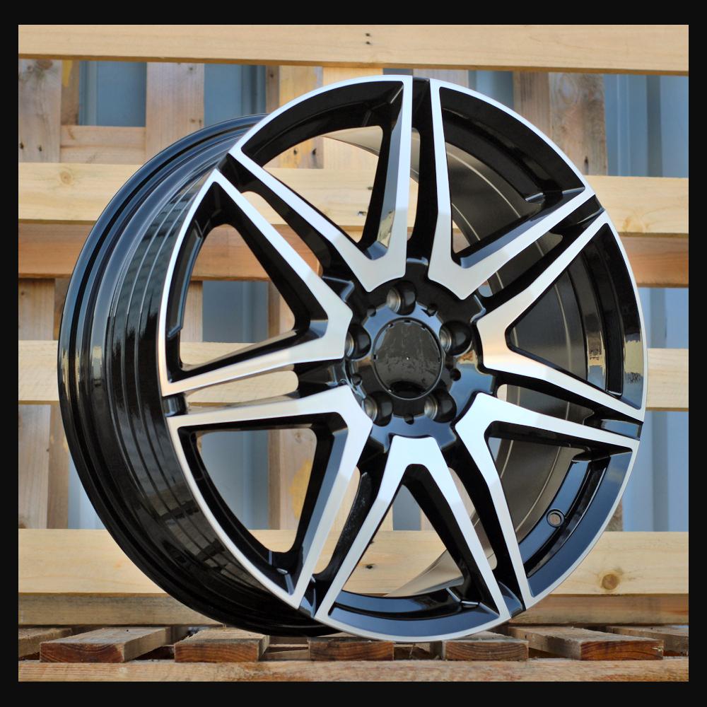 Wheel R18x8J  5X112  ET  52  66.6  YF7075  Black Polished (MB)  For MER  (Z7)  (HYBRID FORGED V-Class/Vito 1075kg)