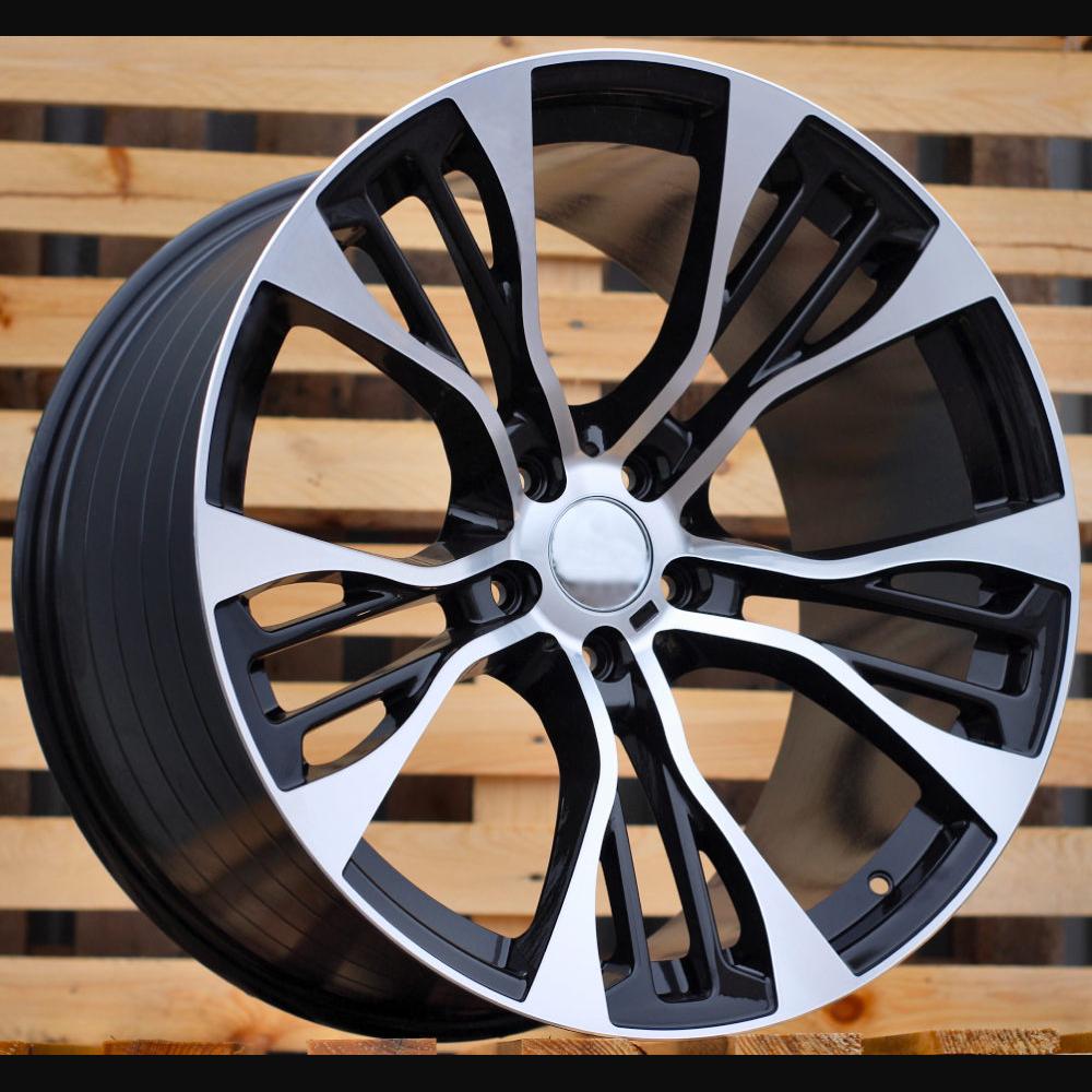 Wheel R21x11.5J  5X120  ET  38  74.1  BK851  (FR765)  Black Polished (MB)  For BMW  (Z5)  (Rear+Front)