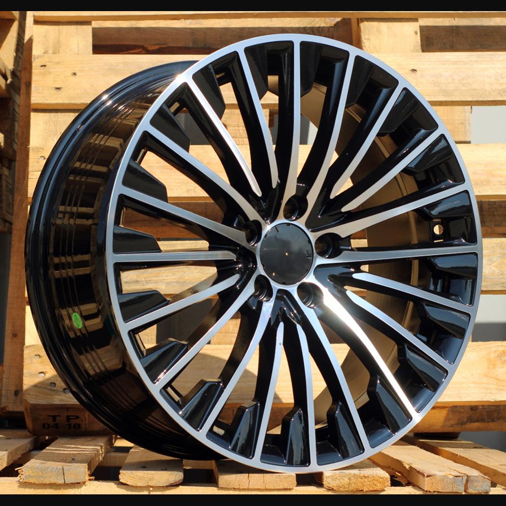 Wheel R20x9.5J  5X112  ET  51  66.6  FBX132  Black Polished (MB)  For MER  (Z6+Z5)  (HYBRID FORGED Front+Rear)