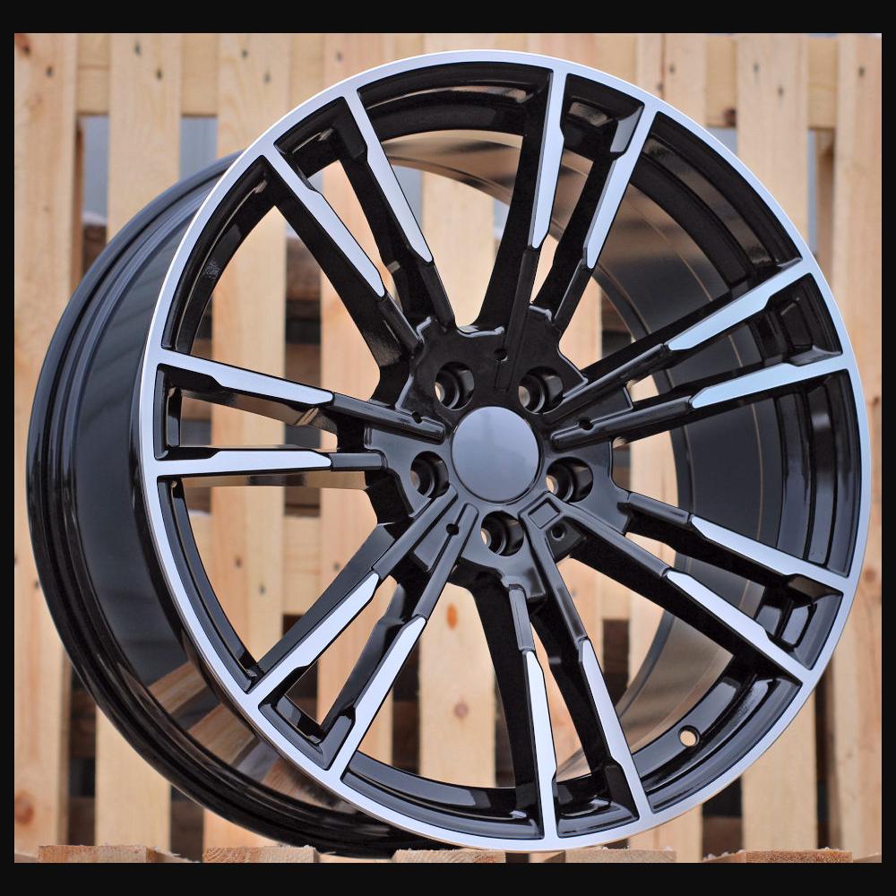 Wheel R19x8.5J  5X120  ET  33  72.6  A7065  (BY1356)  Black Polished (MB)  For BMW  (Z2)  (Rear+Front)