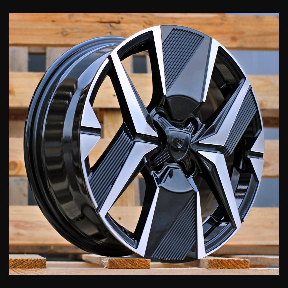 Wheel R16x6.5J  4X108  ET  32  65.1  Y1256  Black Polished (MB)  For PEUG  (R+D5)  (NEW Model)