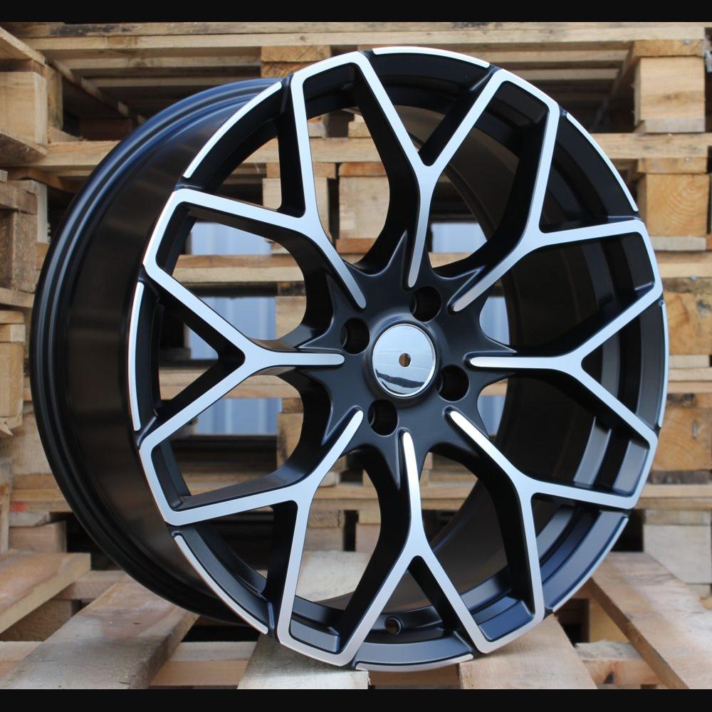 Wheel R17x7.5J  4X100  ET  25  60.1  B1449  Black Polished Half Matt (MBHM)  For SMART  (P2+P+Z2)  (HAXER Front+Rear)
