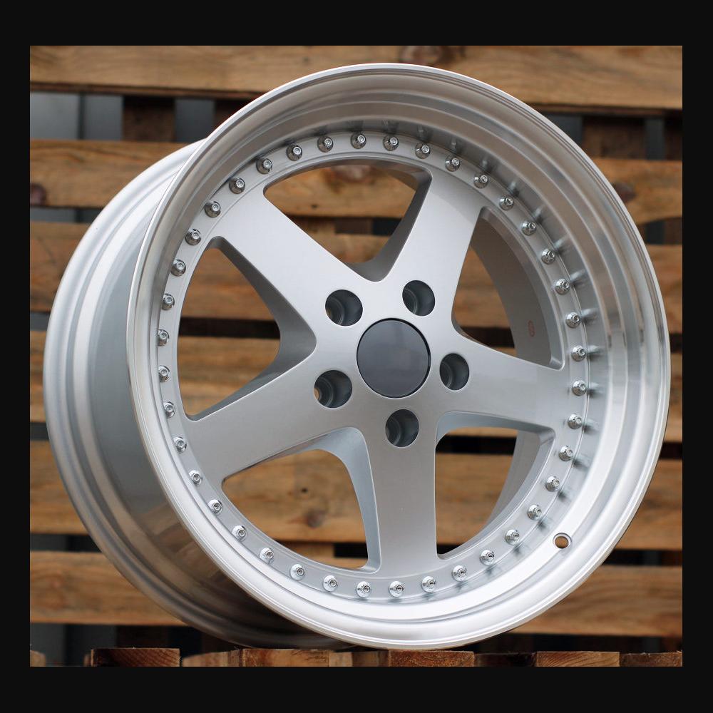 Wheel R18x9.5J  5X120  ET  35  72.6  B1161  Silver+Polished Lip (SP)  For BMW  (P)  (Rear+Front)