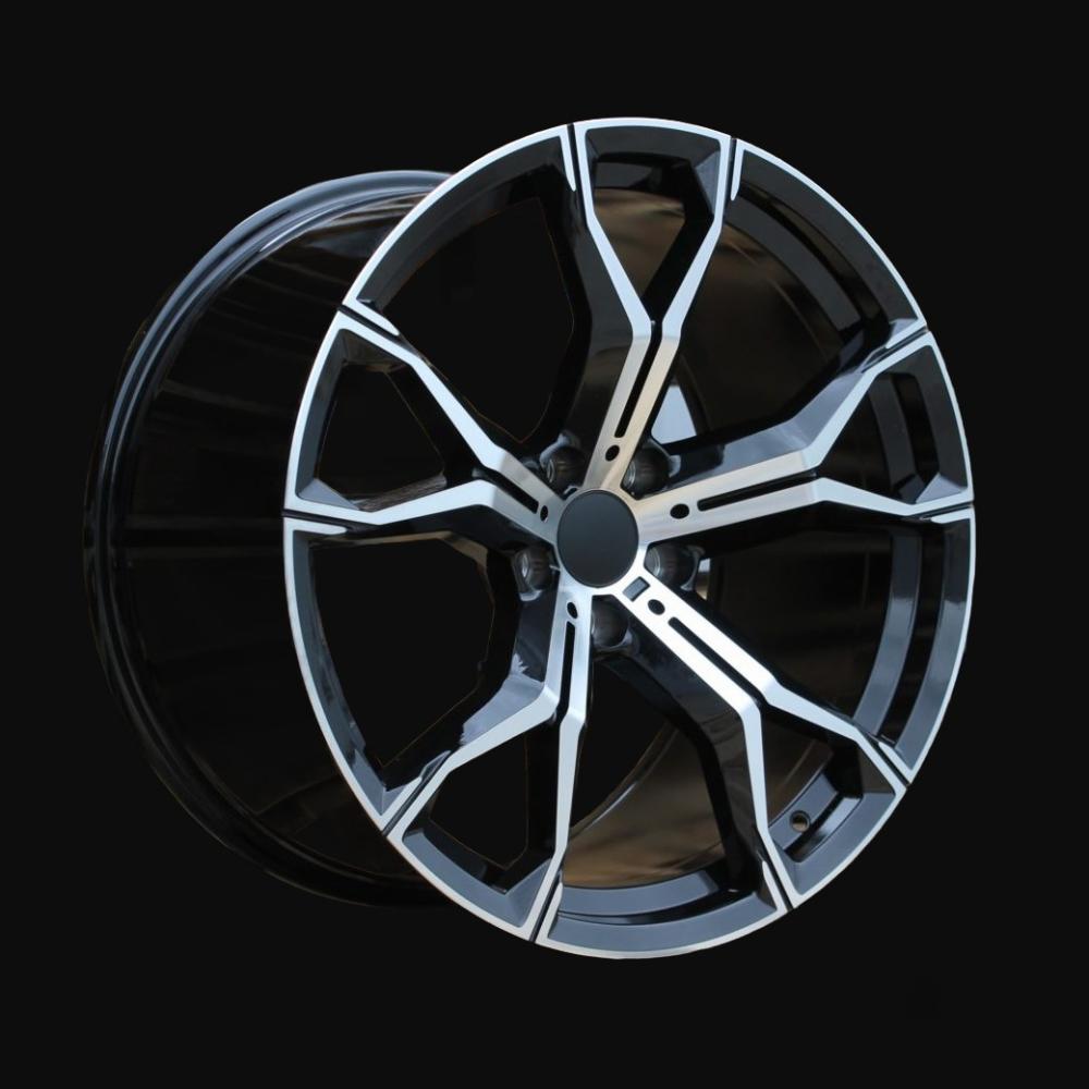 Ratlankis R21x10.5J  5X112  ET  43  66.6  B5498  Black Polished (MB)  For BMW