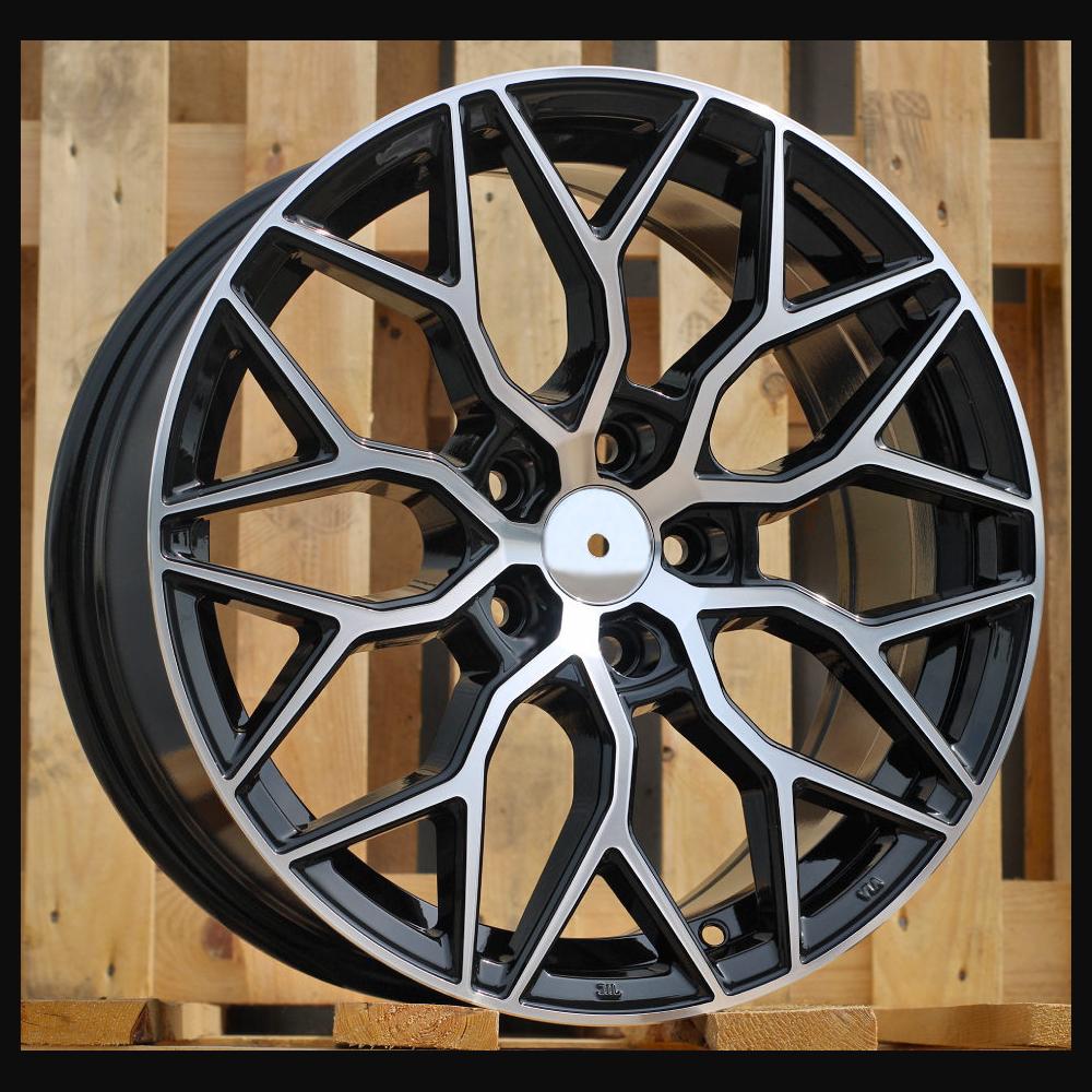 Wheel R18x8J  5X108  ET  40  67.1  B5812  Black Polished (MB)  For RACIN  (R)  (Style Vossen)