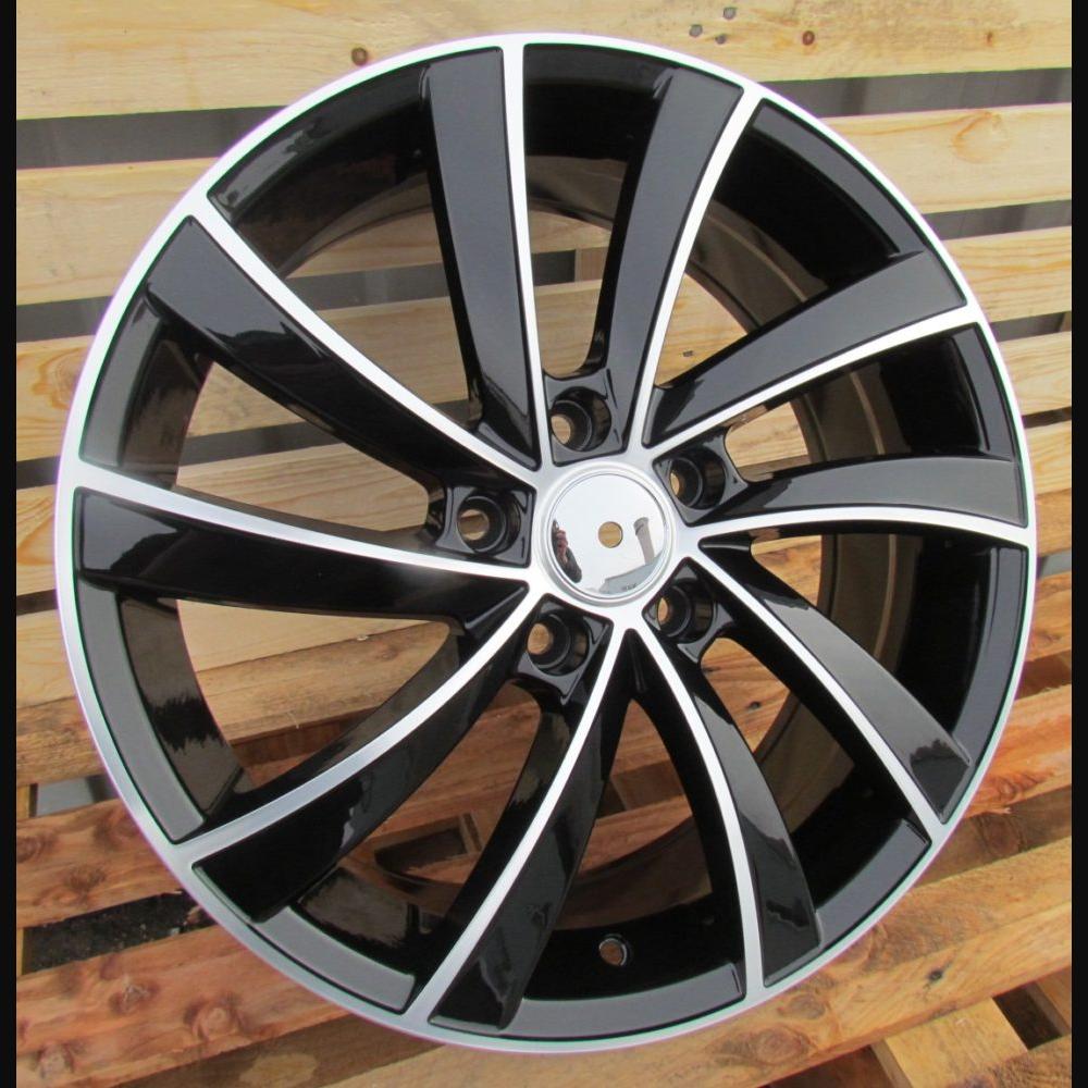 Wheel R17x7J  5X112  ET  49  57.1  SK523  (BK5290)  Black Polished (MB)  For SKODA  (R)