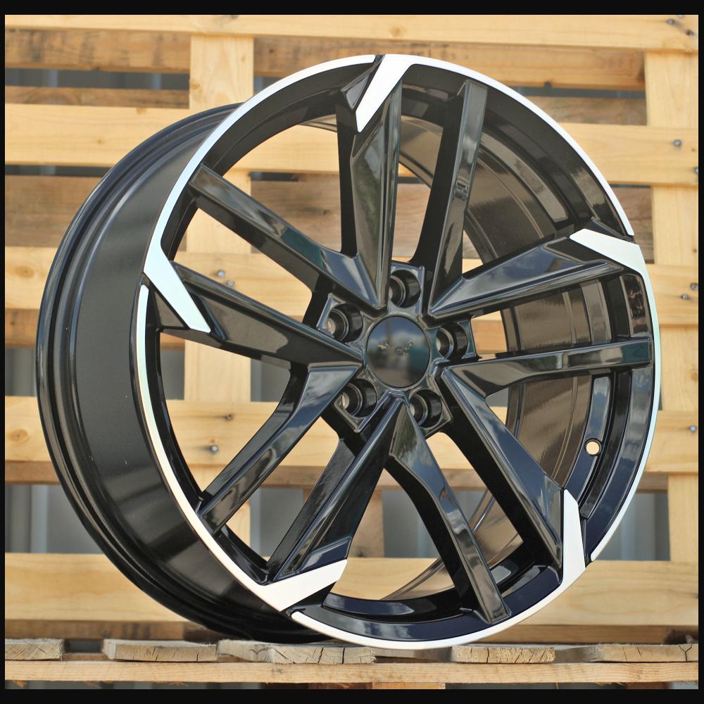 Wheel R17x7.5J  5X108  ET  44  65.1  XE170  (BK5788)  Black Polished (MB)  For PEUG  (R)