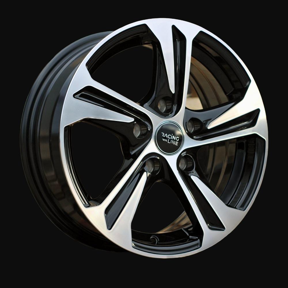 Ratlankis R16x6.5J  5X100  ET  40  57.1  B1242  Black Polished (MB)  For RACIN