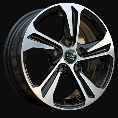 Ratlankis R16x6.5J  5X100  ET  40  57.1  B1242  Black Polished (MB)  For RACIN