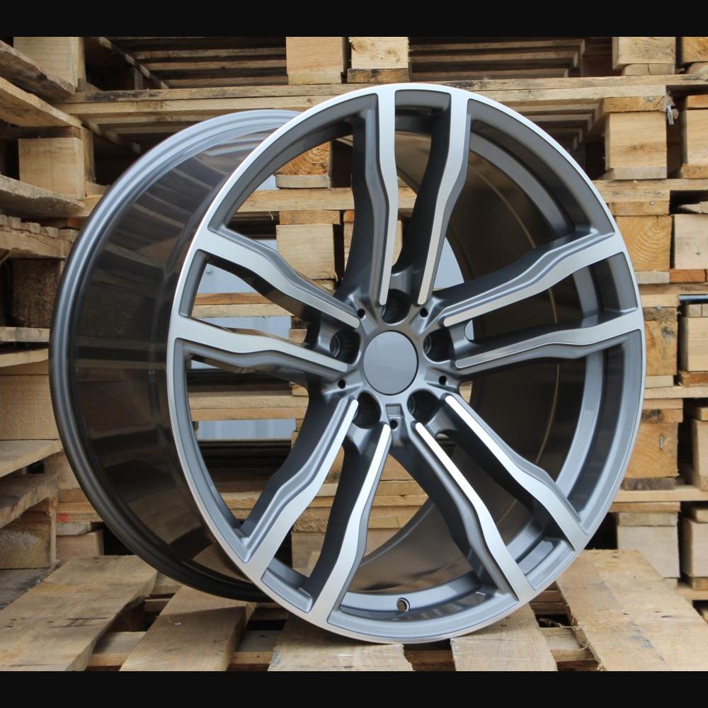Wheel R21x10.5J  5X120  ET  45  74.1  BY588  (DLJ588)  Grey Polished+Powder Coating (MGPC)  For BMW  (P1)  ())