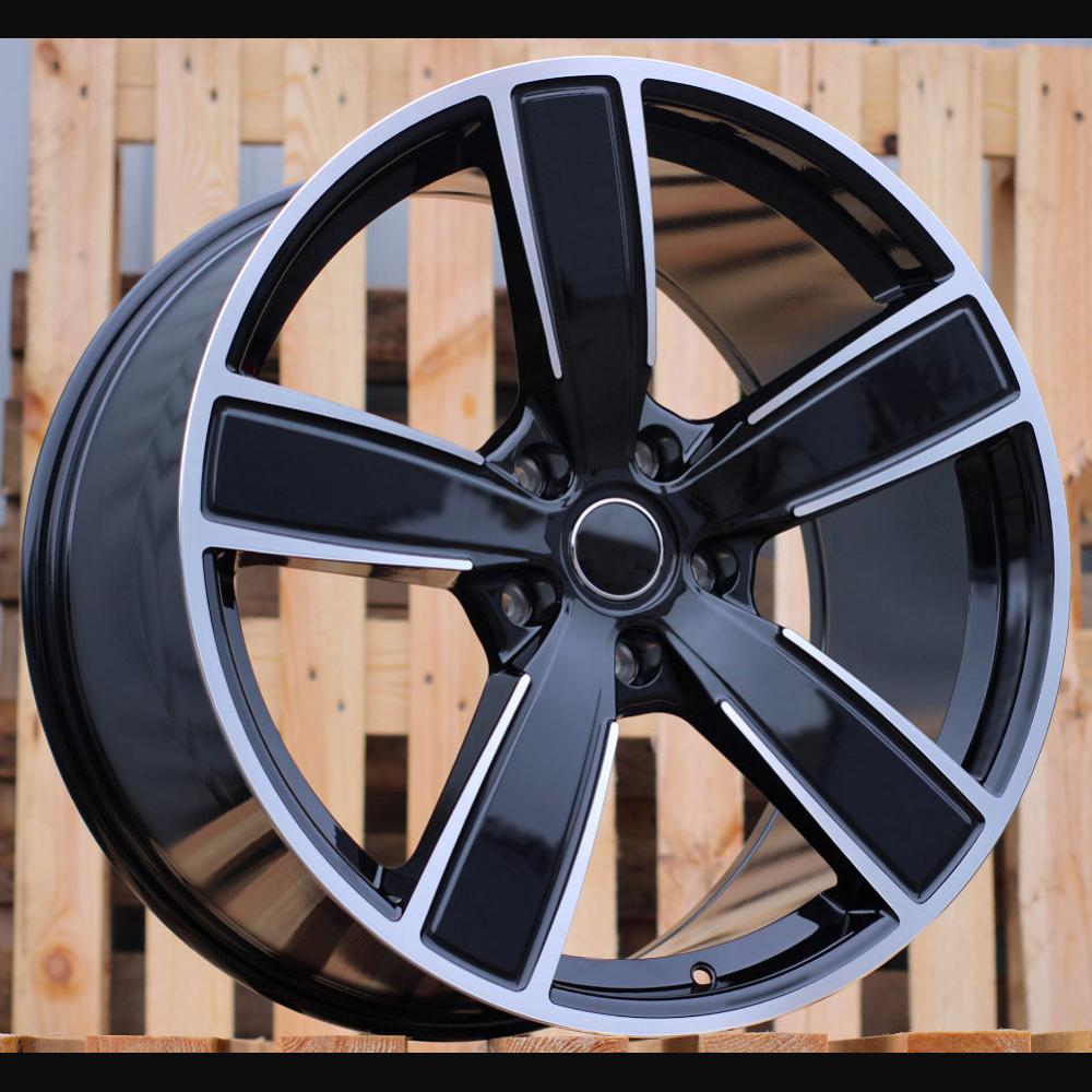 Wheel R21x11J  5X130  ET  58  71.6  FB0472J  Black Polished (MB)  For PORCH  (K7)  (FORGED (Rear+Front))