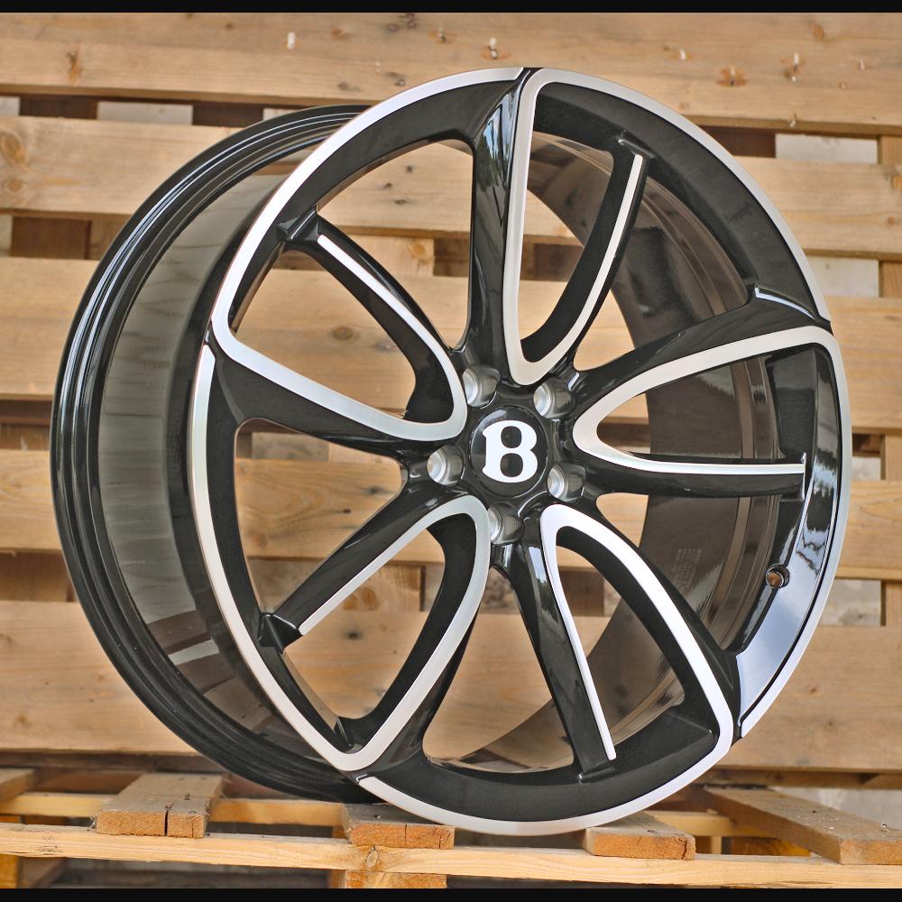Wheel R21x9.5J  5X112  ET  41  57.1  FB0493  Black Polished (MB)  For BENTL  (K7)  (FORGED)