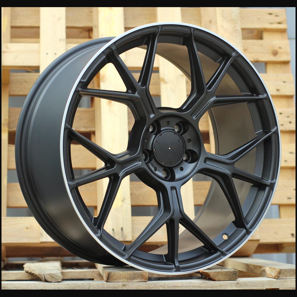 Wheel R20x8.5J  5X112  ET  40  66.6  FBX120  Satin Black+Silver Lip (SBSL)  For MER  (P2)  (HYBRID FORGED Front+Rear)