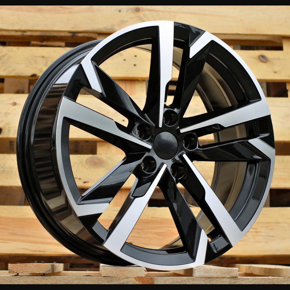 Wheel R19x8J  5X112  ET  42  57.1  FBX254  Black Polished (MB)  For SKODA  (Z7)  (HYBRID FORGED)