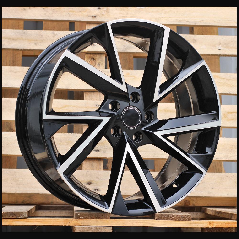 Wheel R18x7.5J  5X100  ET  46  57.1  FE181  (IN0262)  Black Polished (MB)  For SKODA  (A)