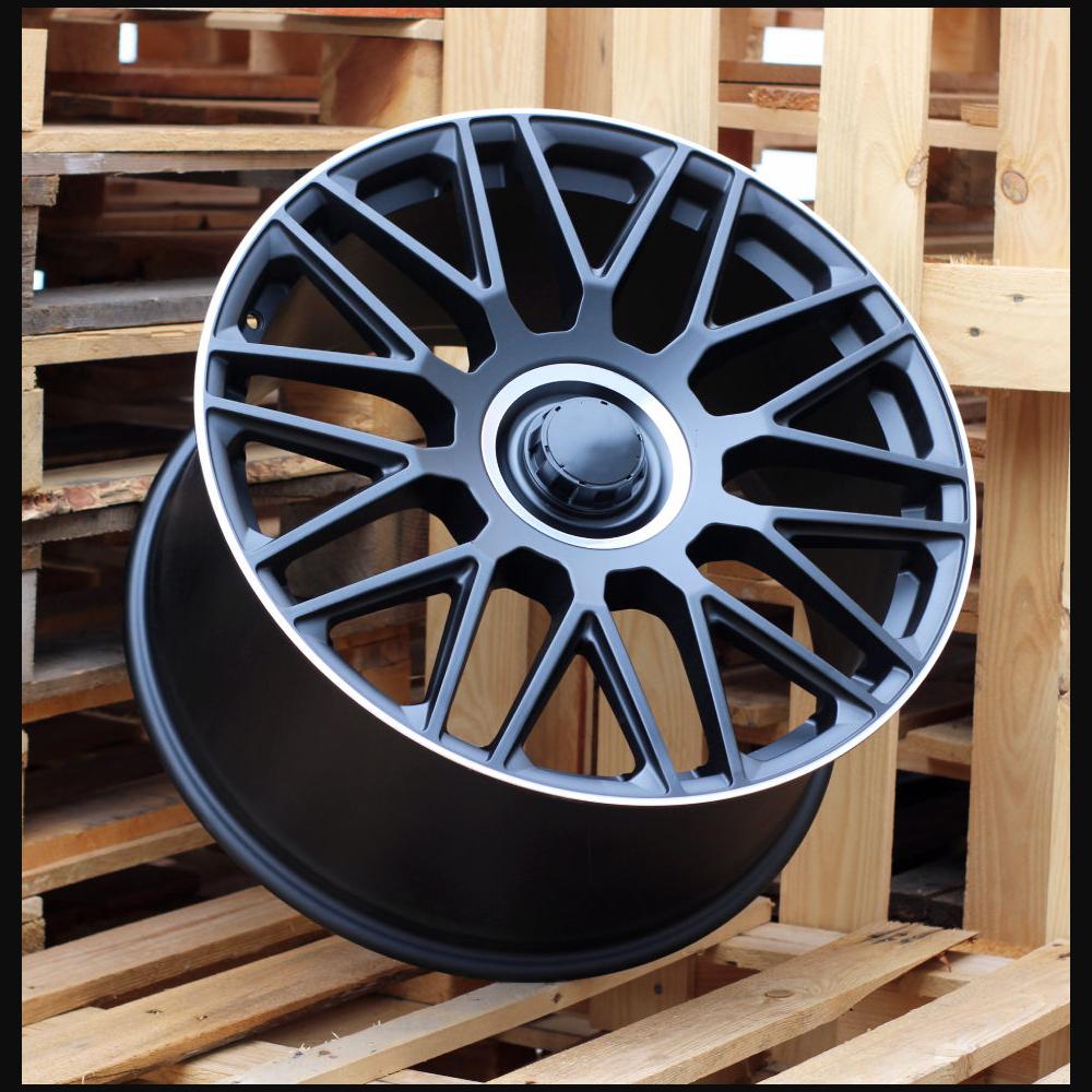 Wheel R20x8.5J  5X112  ET  62.5  66.6  FE230  Black half matt+Polished lip+Engraved Cap (BLHMPLG)  For MER  (P)  ((Front)GLE-Class Coupe (Graver caps))