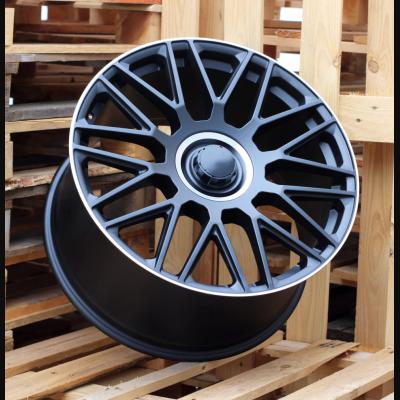 Wheel R20x8.5J  5X112  ET  62.5  66.6  FE230  Black half matt+Polished lip+Engraved Cap (BLHMPLG)  For MER  (P)  ((Front)GLE-Class Coupe (Graver caps))