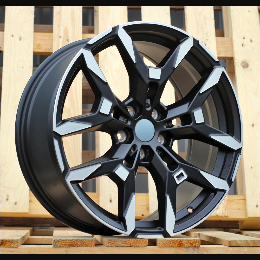 Wheel R19x8J  5X112  ET  27  66.6  H3456F  Black Polished (MB)  For BMW  (Z3)  (HYBRID FORGED Front+Rear)