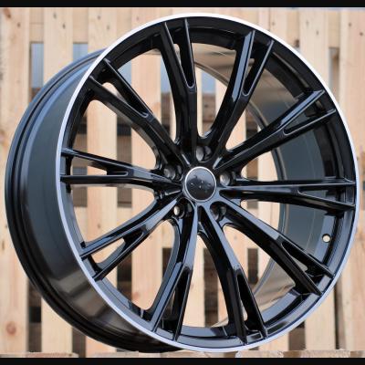 Wheel R22x9.5J  5X112  ET  20  66.5  H5060  (IN1111/TS533)  Black+Polished Lip (BLPL)  For AUD  (K8)  (ABT Style)