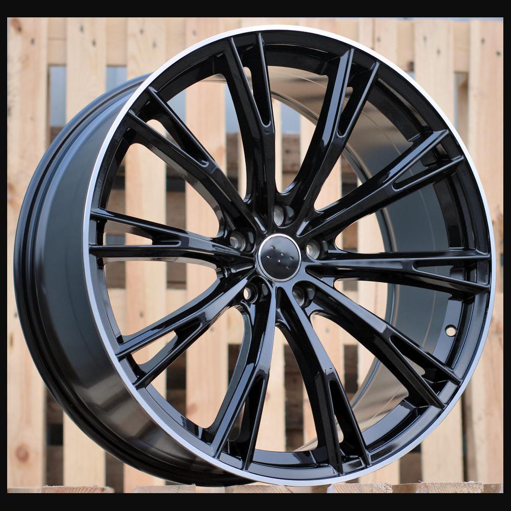 Wheel R21x9J  5X112  ET  30  66.5  H5060  (INSA001/ATB)  Black+Polished Lip (BLPL)  For AUD  (ABT Style)