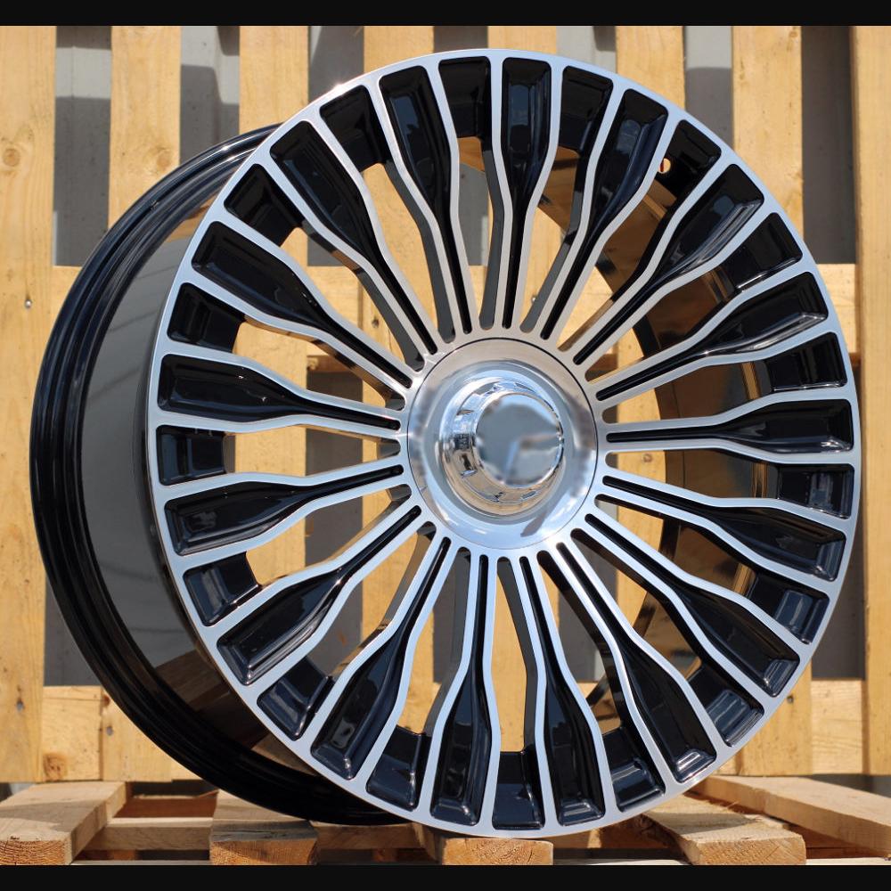 Wheel R20x8.5J  5X112  ET  36  66.6  I0313  (FBX227)  Black Polished (MB)  For MER  (K7)  (HYBRID FORGED Front+Rear)