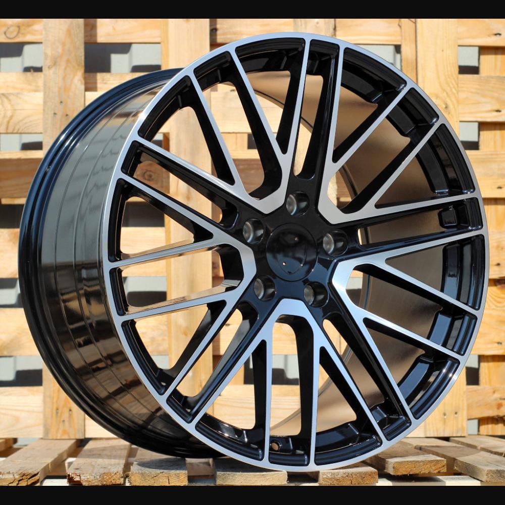 Wheel R21x9.5J  5X130  ET  69  71.6  I0375  Black Polished (MB)  For PORCH  (K7)  (Rear+Front)