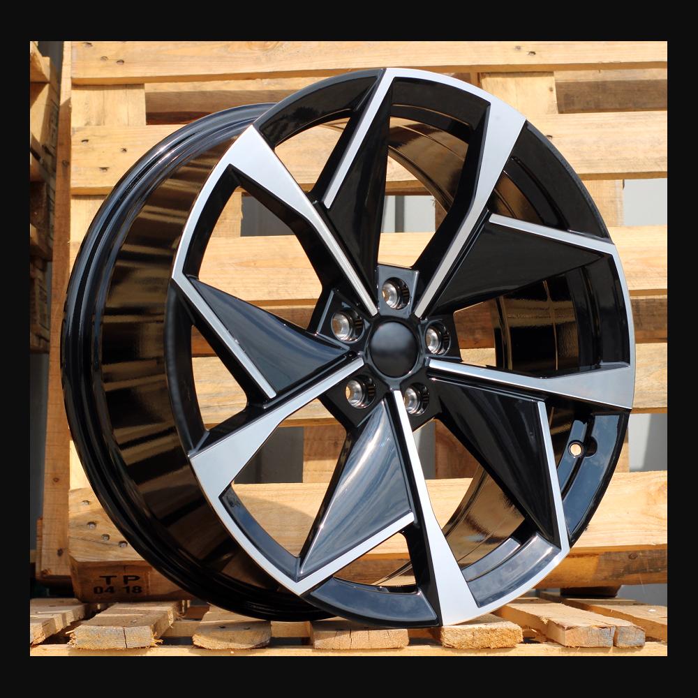 Wheel R19x8J  5X112  ET  45  57.1  I5638  Black Polished (MB)  For SKODA  (Z3)  (New Model)