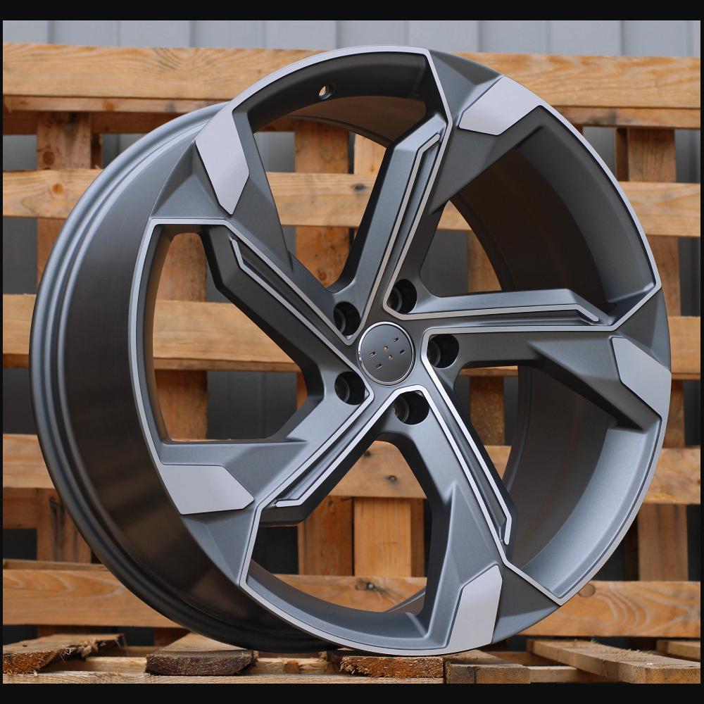 Wheel R22x9.5J  5X112  ET  36  66.5  Y1201  (FBX150)  Grey Polished (MG)  For AUD  (Z6)  (HYBRID FORGED)