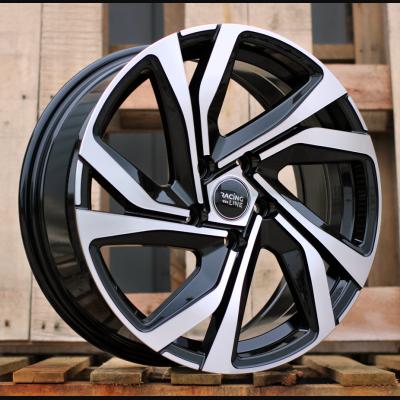 Wheel R15x6J  5X112  ET  45  66.6  B5762  Black Polished (MB)  For RACIN  (R)