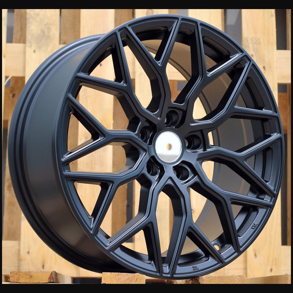 Wheel R17x7.5J  5X100  ET  40  57.1  B5812  Black Half Matt (BLHM)  For RACIN  (R)  (Style Vossen)