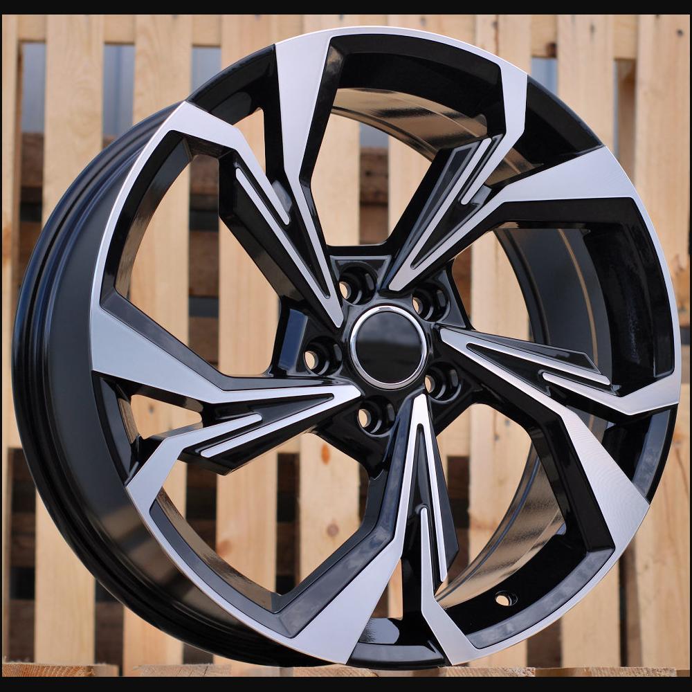 Wheel R18x8J  5X112  ET  40  66.5  B5893  (IN5534)  Black Polished (MB)  For AUD  (A+Z7)