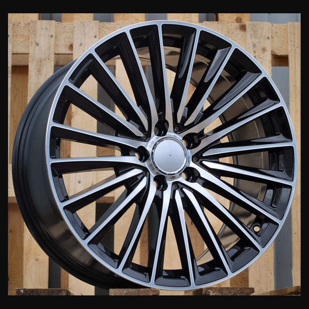 Wheel R18x7.5J  5X112  ET  40  66.6  B5909  (3S5909)  Black Polished (MB)  For MER  (P+R)  (HYBRID FORGED)