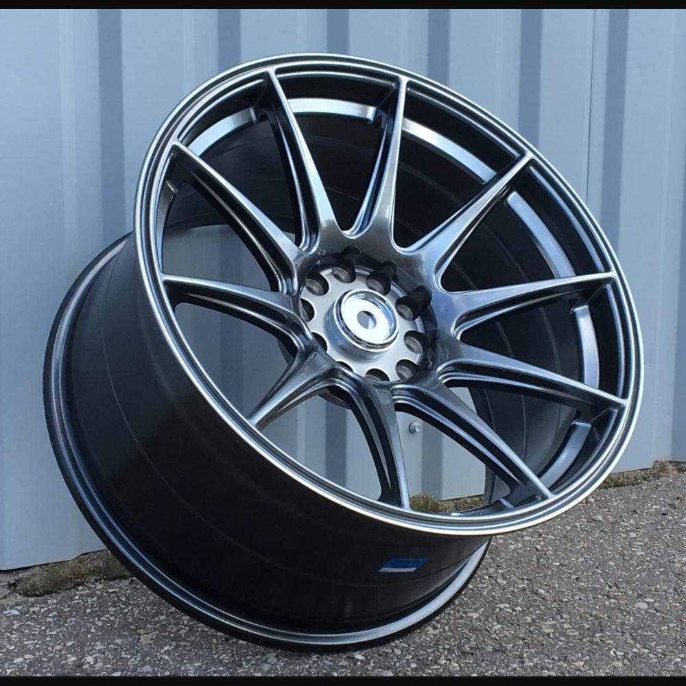 Wheel R19x8.5J  10X114/120  ET  30  72.6  XF266  Hyper Black (HB)  For RACIN  (P1)  ((AKC 115 Eur) REAR+FRONT)