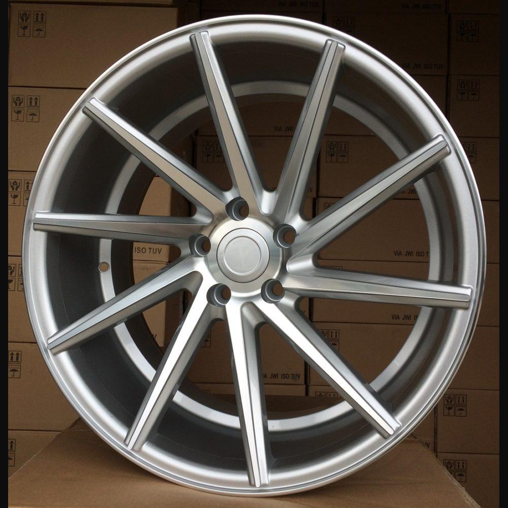 Wheel R19x9.5J  5X120  ET  38  72.6  B1059  Machined Silver (MS)  For RACIN  (P1)  (RIGHT SIDE (Style Vossen))