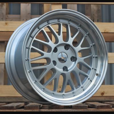 Wheel R15x6.5J  4X100  ET  35  67.1  A1025  (3S215)  Silver+Polished Lip (SP)  For RACIN  (L6)  (HYBRID FORGED Style BBS)