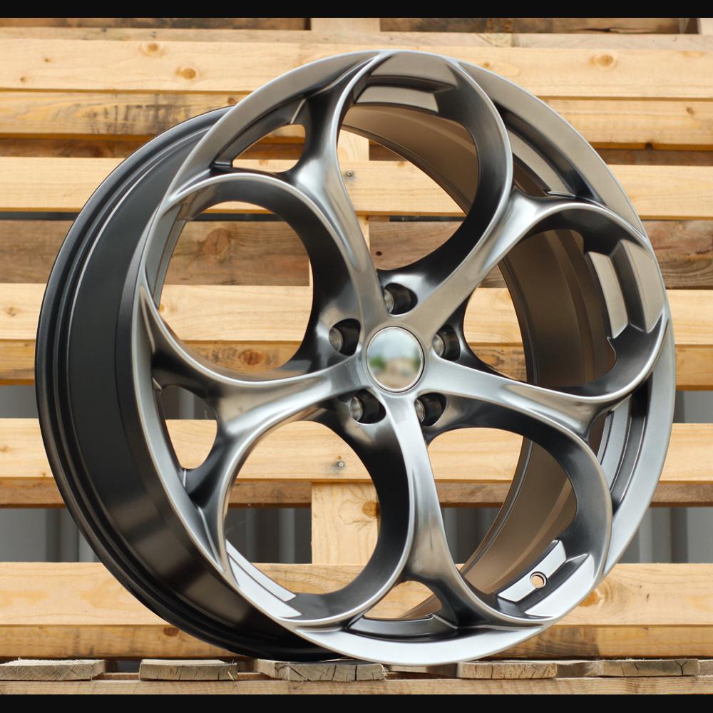 Wheel R19x8J  5X110  ET  33  65.1  L1664  (1664198004S)  Hyper Black (HB)  For ALFA  (Z6+P1)  (REAR+FRONT)