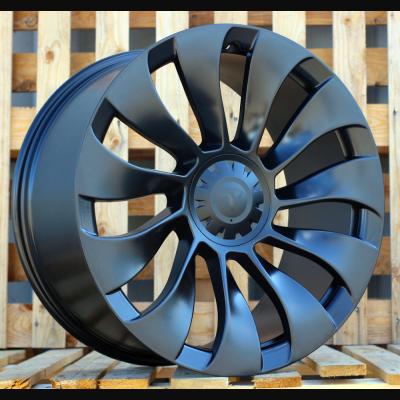 Wheel R21x9.5J  5X114.3  ET  40  64.1  YS214  (BY1798)  Black Half Matt (BLHM)  For TESLA  (P)  (Model Y (Rear+Front))