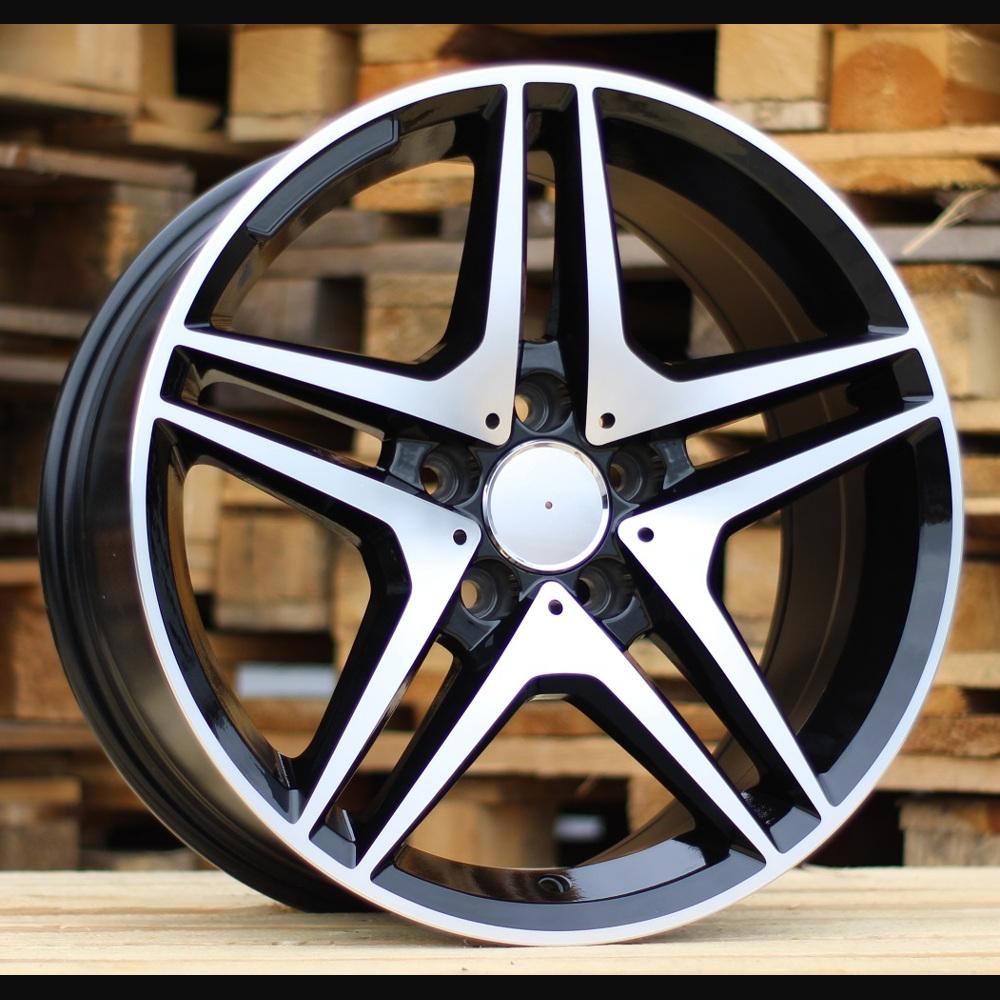 Wheel R17x8J  5X112  ET  40  66.6  BK443  Black Polished (MB)  For MER  (K2)
