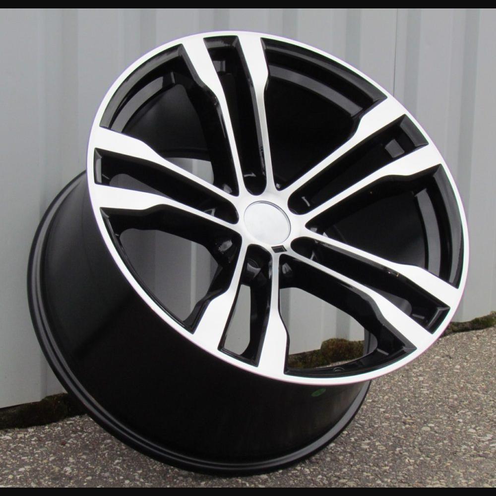 Wheel R20x11J  5X120  ET  37  74.1  BK924  Black Polished (MB)  For BMW  (K2)  (Rear+Front)