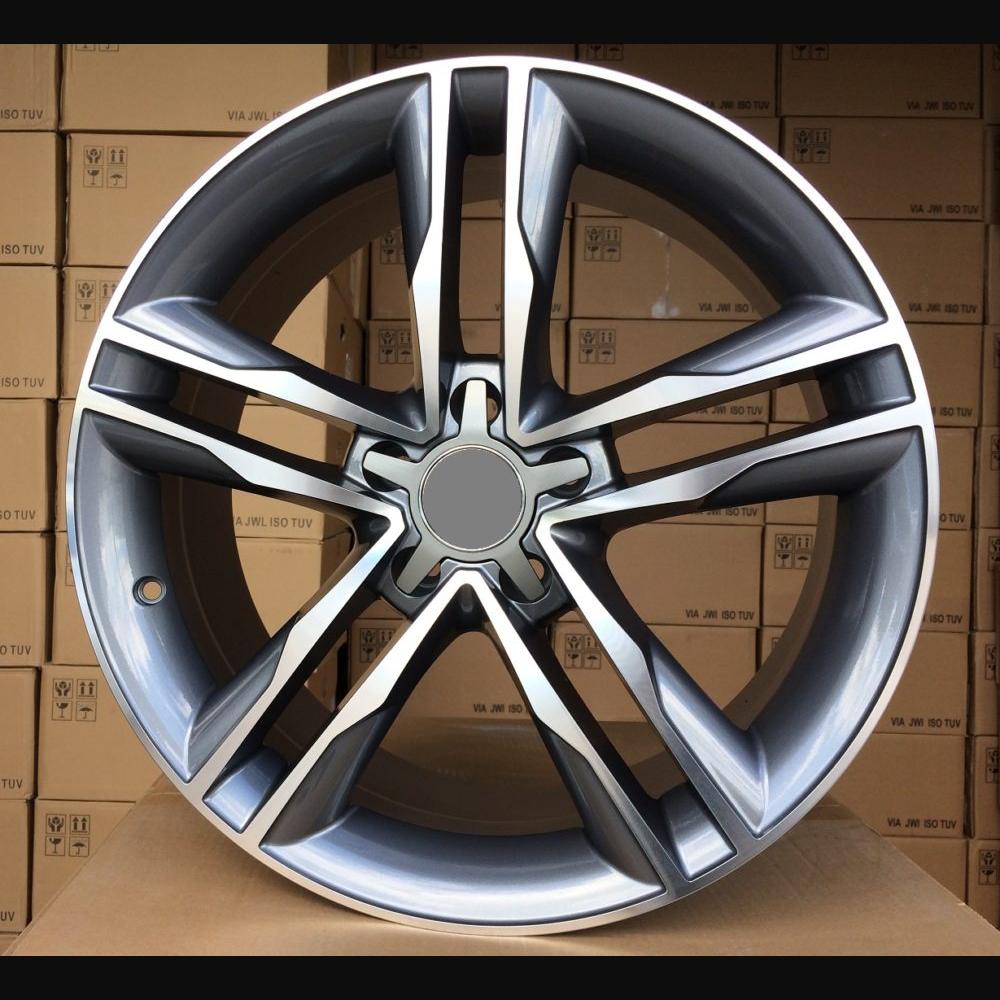 Wheel R18x8J  5X112  ET  39  66.5  BK114  Grey Polished+Powder Coating (MGPC)  For AUD  (P)